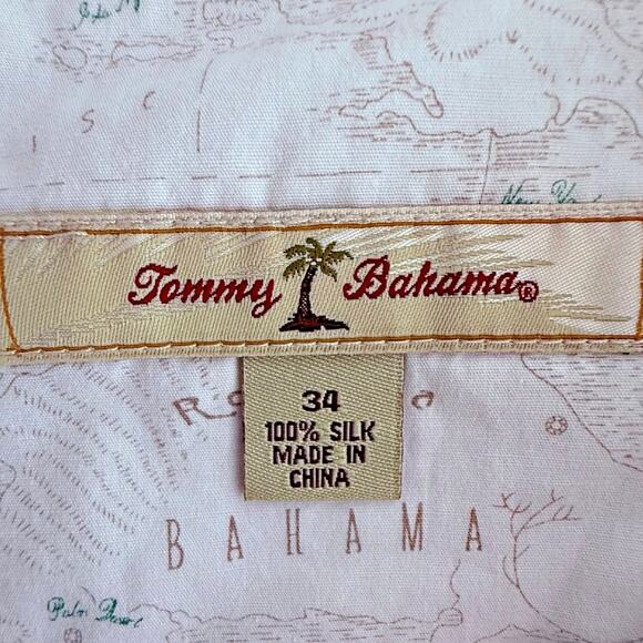 Tommy Bahama Tan Khaki Beige 100% Silk Shorts Sz 34 9" Inseam Front Pleat - Picture 4 of 8
